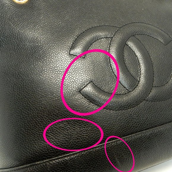 Chanel Black Leather Gold Chain Bag - Picture 6 of 11